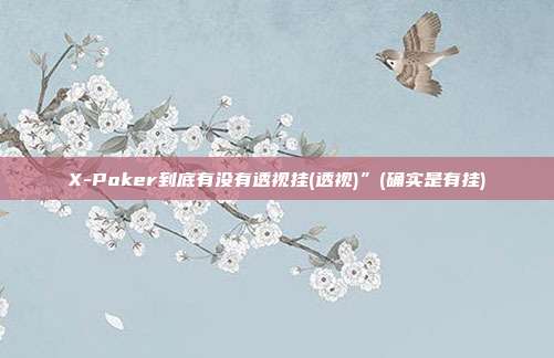 X-Poker到底有没有透视挂(透视)”(确实是有挂)