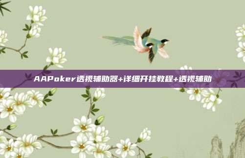 AAPoker透视辅助器+详细开挂教程+透视辅助