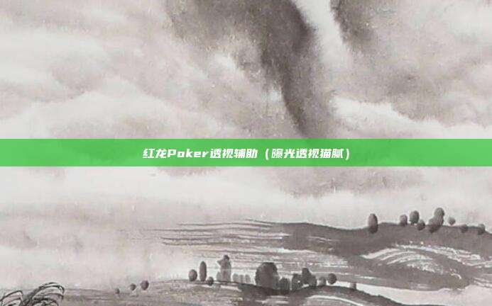 红龙Poker透视辅助（曝光透视猫腻）