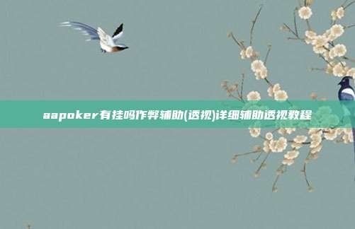 aapoker有挂吗作弊辅助(透视)详细辅助透视教程