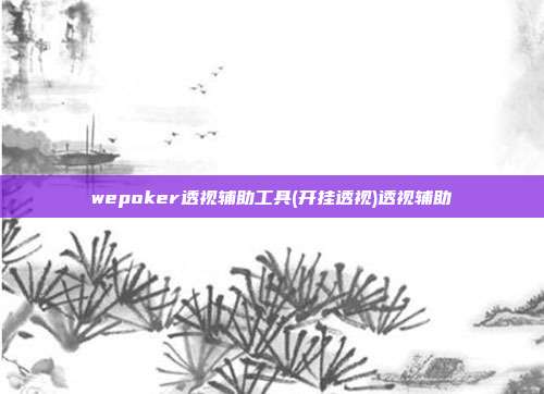 wepoker透视辅助工具(开挂透视)透视辅助