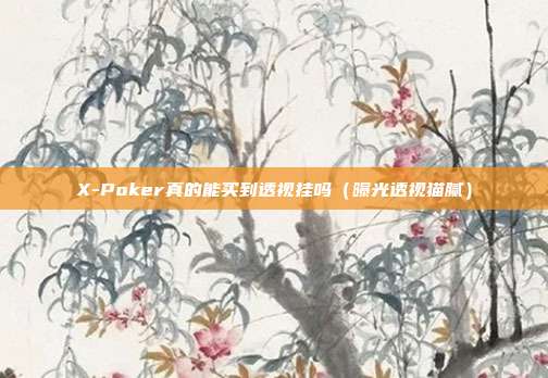 X-Poker真的能买到透视挂吗（曝光透视猫腻）