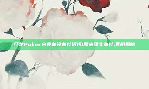 红龙Poker究竟有没有挂透视!原来确实有挂,真相揭秘