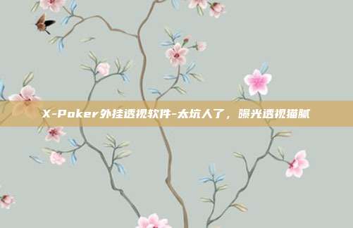 X-Poker外挂透视软件-太坑人了，曝光透视猫腻