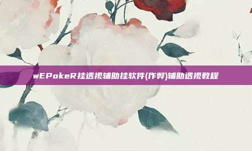 wEPokeR挂透视辅助挂软件(作弊)辅助透视教程