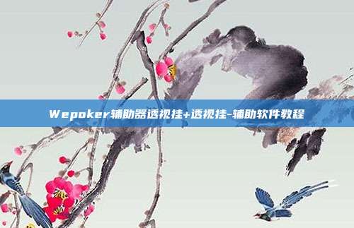 Wepoker辅助器透视挂+透视挂-辅助软件教程