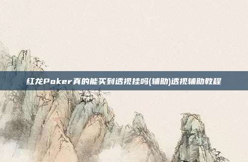 红龙Poker真的能买到透视挂吗(辅助)透视辅助教程