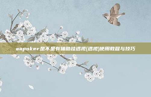 aapoker是不是有辅助挂透视(透视)使用教程与技巧