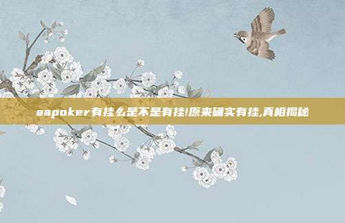 aapoker有挂么是不是有挂!原来确实有挂,真相揭秘