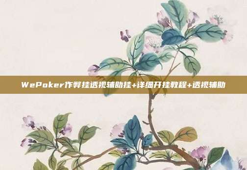 WePoker作弊挂透视辅助挂+详细开挂教程+透视辅助