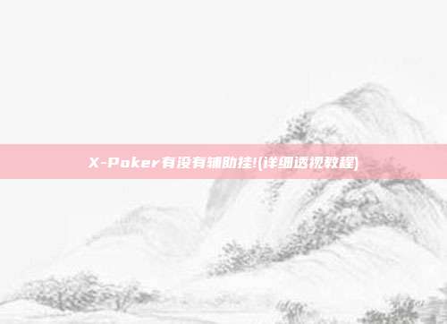 X-Poker有没有辅助挂!(详细透视教程)