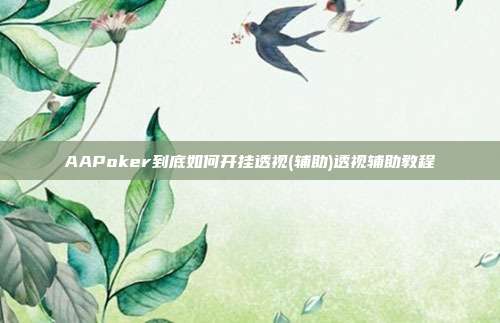 AAPoker到底如何开挂透视(辅助)透视辅助教程