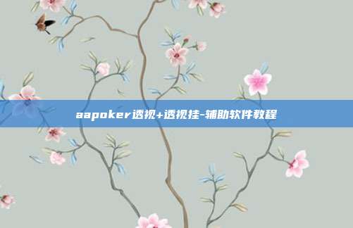 aapoker透视+透视挂-辅助软件教程