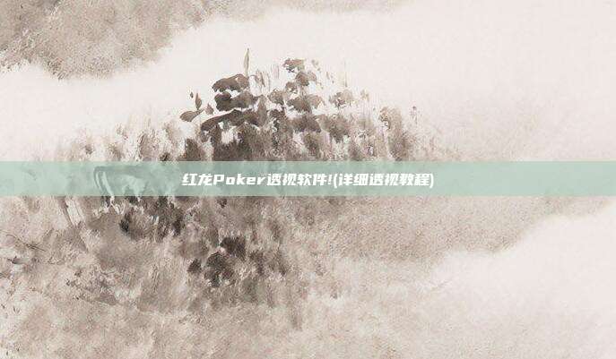 红龙Poker透视软件!(详细透视教程)