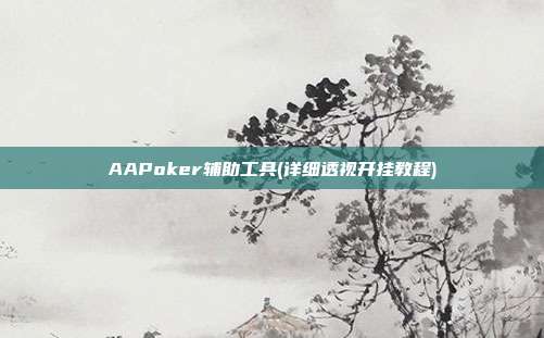 AAPoker辅助工具(详细透视开挂教程)